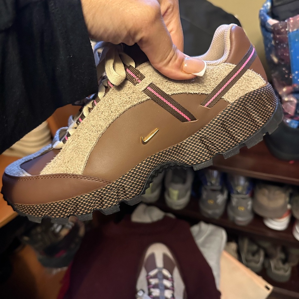 Nike Jacquemus brown pink and tan great for authentic Nike site
